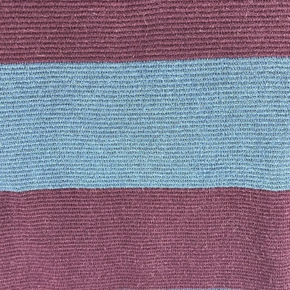 Zara Man Pullover Sweater Sz S/M* Blue/Purple Crew Neck Striped Cotton Blend